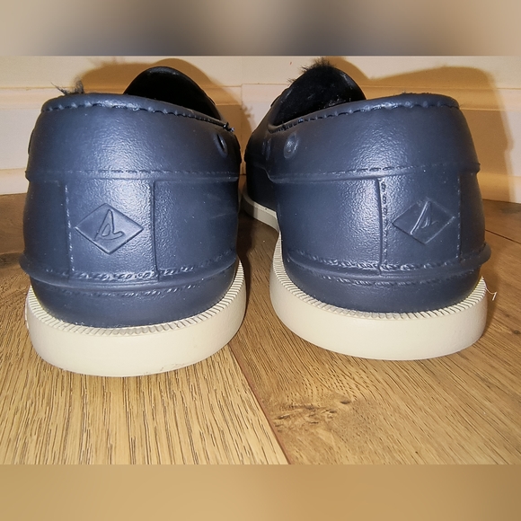 Sperry Size 8 M AUTHENTIC ORIGINAL FLOAT COZY Navy Women's Lined Boat Shoes - Picture 7 of 17